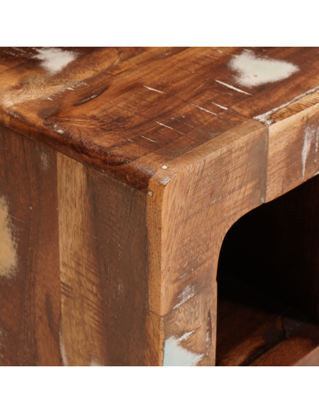 Portabottiglie Marrone Legno massello recuperato