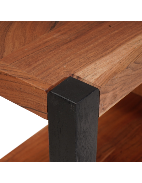 Libreria Marrone, Nero 80 x 30 x 110 cm