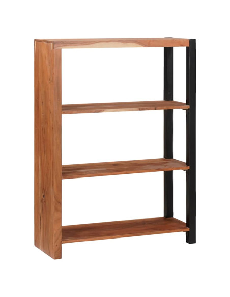 Libreria Marrone, Nero 80 x 30 x 110 cm