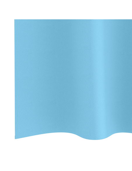 Tende con tende 2 pcs Azzurro 140 x 140 cm Poliestere