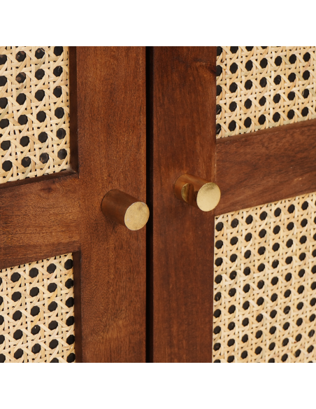 Credenza Marrone 60 x 33 x 75 cm Legno di mango massello