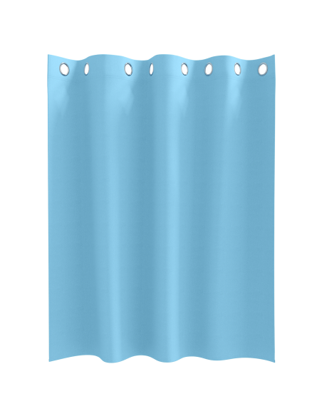 Tende con tende 2 pcs Azzurro 140 x 140 cm Poliestere
