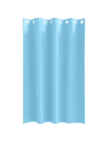 Tende con tende 2 pcs Azzurro 175 x 140 cm Poliestere