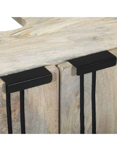 Armadio per Lavabo da Bagno con porta Bianco 62 x 33 x 58 cm