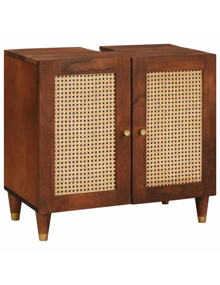 Armadio sottolavello con lo scaffale con archiviazione con porta Marrone 62 x 33 x 58 cm