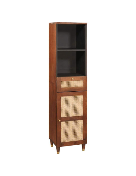 Credenza con cassetto con lo scaffale con archiviazione con porta Marrone 38 x 33.5 x 160 cm