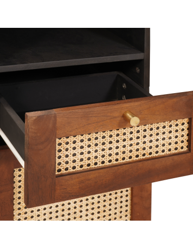 Credenza Marrone 38 x 33,5 x 160 cm Legno di mango massello