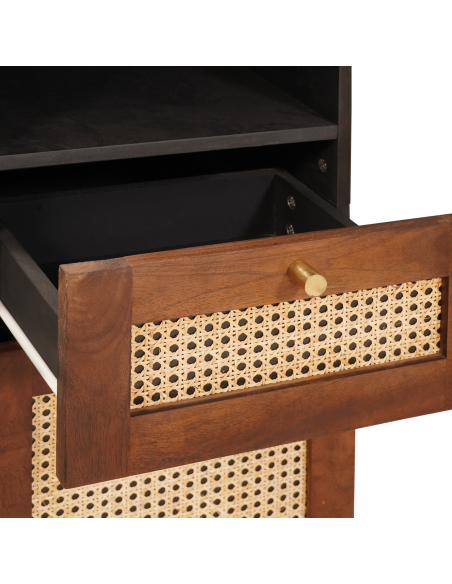 Credenza con cassetto con lo scaffale con archiviazione con porta Marrone 38 x 33.5 x 160 cm
