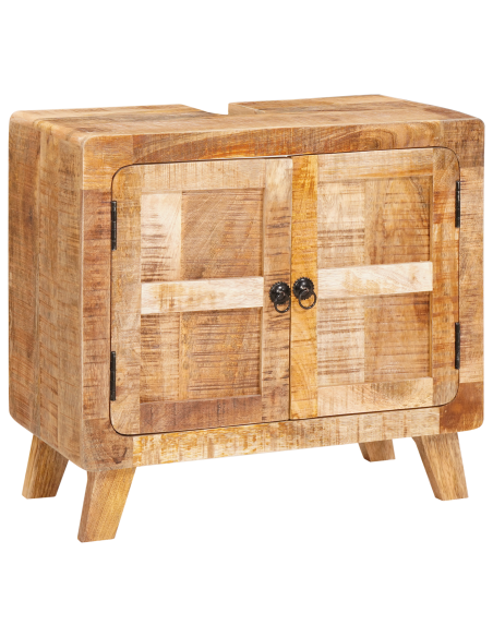 Mobile da Bagno Legno di Mango Massello, Legno Ingegnerizzato