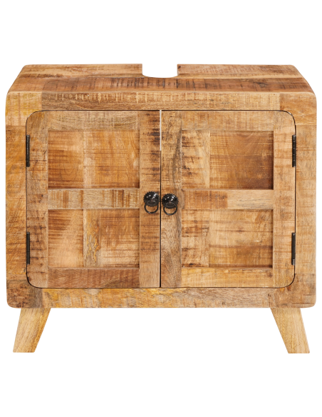 Mobile da Bagno Legno di Mango Massello, Legno Ingegnerizzato