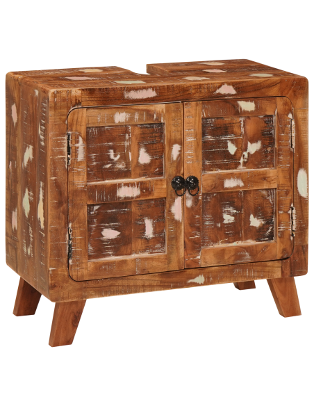 Mobile da Bagno Legno di Mango Massello, Legno Ingegnerizzato