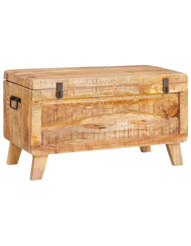 Scatola di Stoccaggio 70 x 35 x 40 cm legno massello di mango