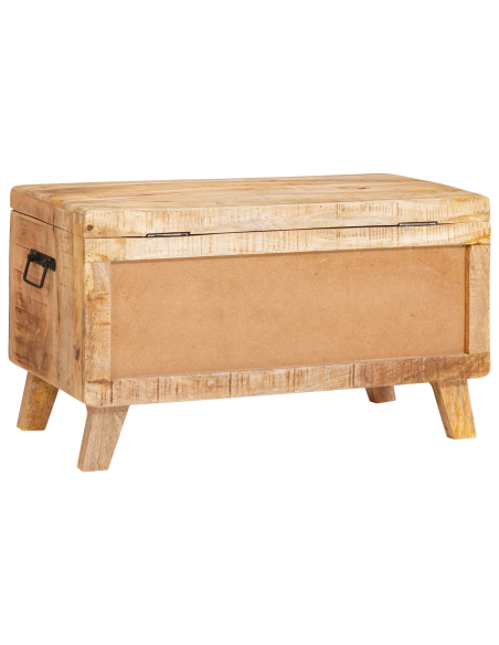 Scatola di Stoccaggio 70 x 35 x 40 cm legno massello di mango
