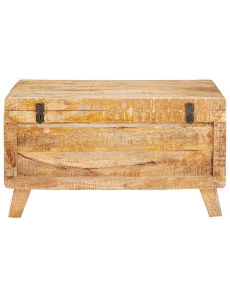 Scatola di Stoccaggio 70 x 35 x 40 cm legno massello di mango