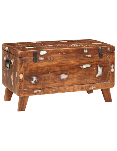 Scatola di Stoccaggio 70 x 35 x 40 cm legno massello di riciclo