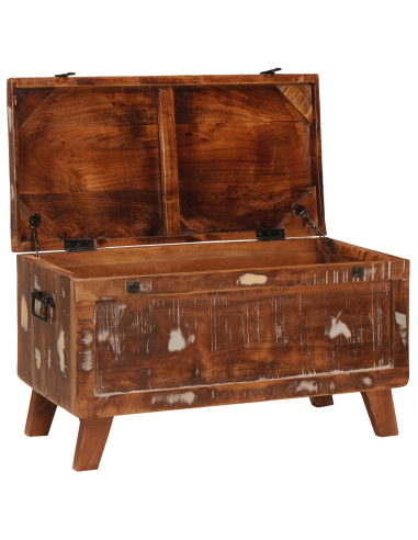 Scatola di Stoccaggio 70 x 35 x 40 cm legno massello di riciclo