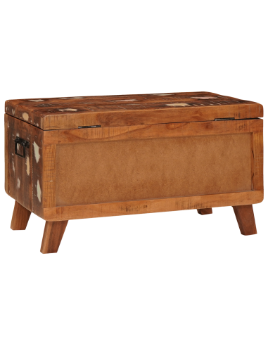 Scatola di Stoccaggio 70 x 35 x 40 cm legno massello di riciclo