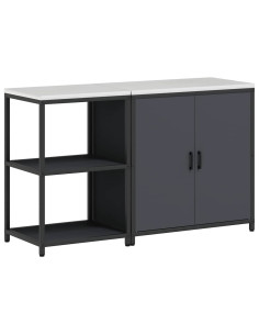 Set di Stoccaggio per Cucina con lo scaffale 2 pcs Antracite 2