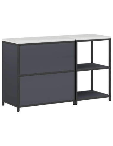 Set di Stoccaggio per Cucina con lo scaffale 2 pcs Antracite