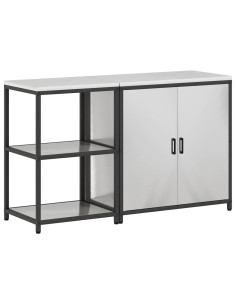 Set di Stoccaggio per Cucina 2 pcs Argento Acciaio inossidabile 2