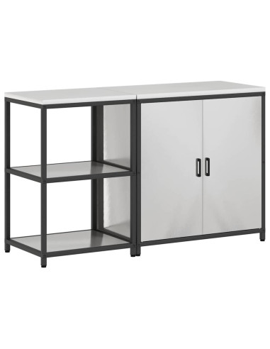 Set di Stoccaggio per Cucina 2 pcs Argento Acciaio inossidabile