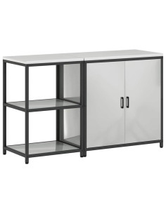 Set di Stoccaggio per Cucina 2 pcs Argento Acciaio zincato 2