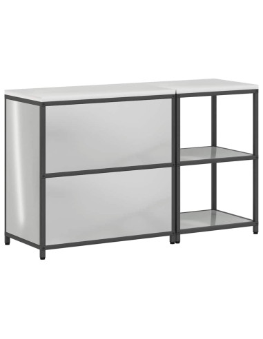 Set di Stoccaggio per Cucina 2 pcs Argento Acciaio zincato