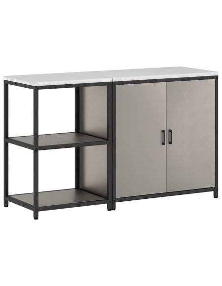 Set di Stoccaggio per Cucina 2 pcs Ruggine 150 x 50 x 92 cm
