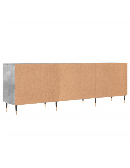 Mobile Porta TV Grigio Cemento 150x30x50cm in Legno Multistrato