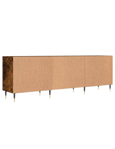 Mobile Porta TV Rovere Fumo 150x30x50 cm in Legno Multistrato
