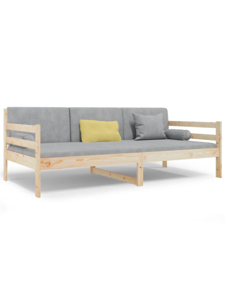 Dormeuse senza Materasso 90x190 cm in Legno Massello di Pino