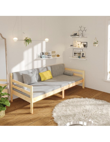 Dormeuse senza Materasso 90x190 cm in Legno Massello di Pino