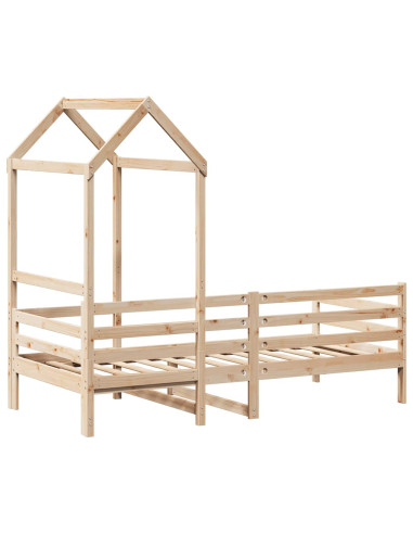 Dormeuse con Tetto 90x190 cm in Legno Massello di Pino