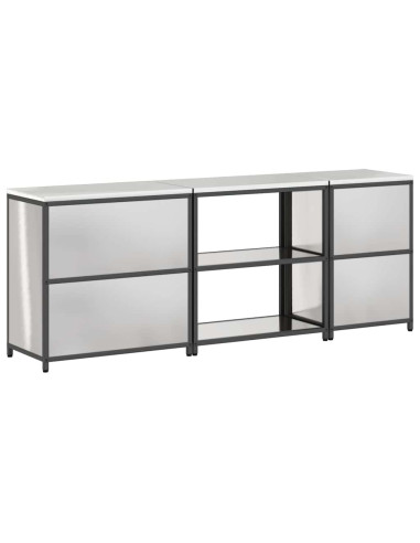 Set di Stoccaggio per Cucina 3 pcs Argento Acciaio inossidabile