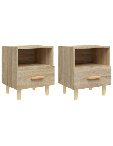 Comodini 2 pz Rovere Sonoma 40x35x47 cm