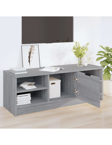 Mobile TV Grigio Sonoma 102x35,5x36,5 cm in Legno Multistrato