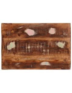 Comodino 2 pcs Marrone Legno Recuperato Massello