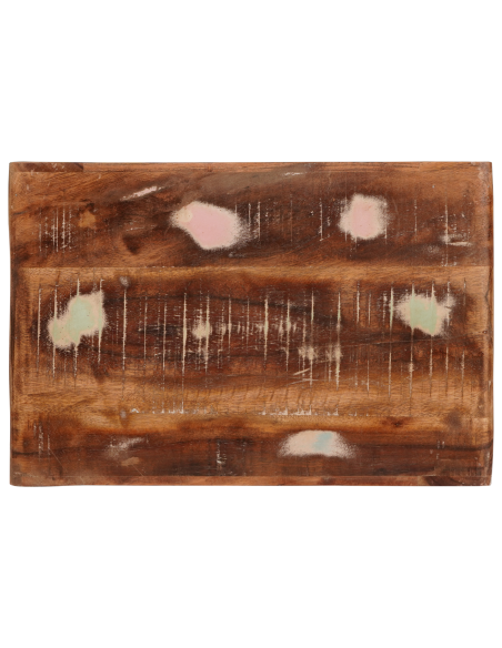 Comodino 2 pcs Marrone Legno Recuperato Massello