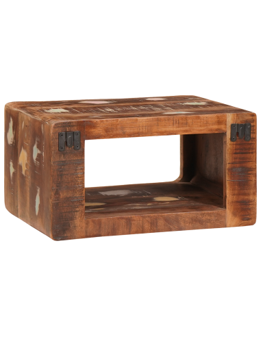 Comodino 2 pcs Marrone Legno Recuperato Massello