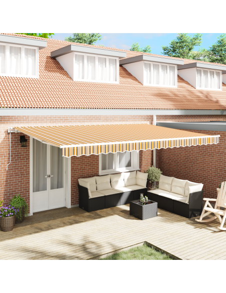 Tenda Retrattile Multicolore 500 x 300 cm Tessuto
