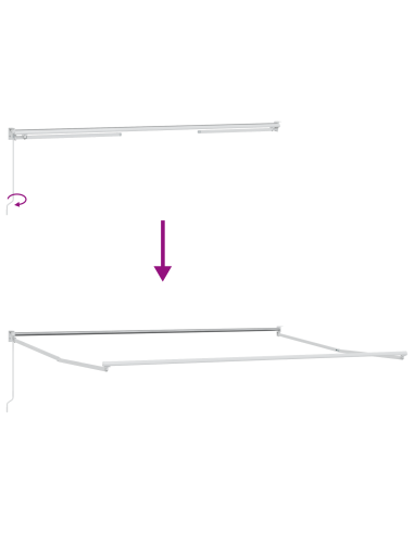 Tenda Retrattile Multicolore 500 × 300 cm