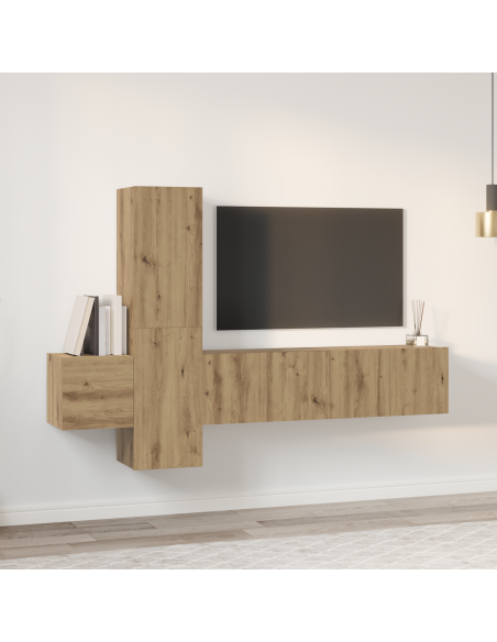 Set mobile TV 5 pcs Quercia Artigianale Media 181 x 30 x 120 cm