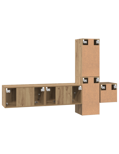 Set mobile TV 5 pcs Quercia Artigianale Media 181 x 30 x 120 cm