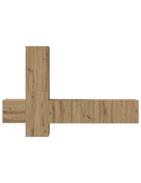 Set mobile TV 5 pcs Quercia Artigianale Media 181 x 30 x 120 cm