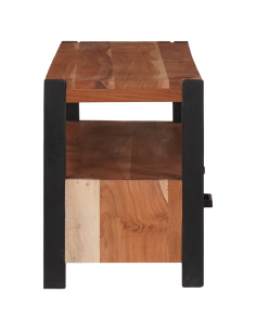 Mobile TV Marrone 110 x 30 x 40 cm legno massello di acacia