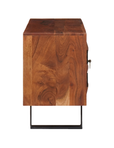 Mobile TV con lo scaffale marrone ambrato 112 x 30 x 48 cm