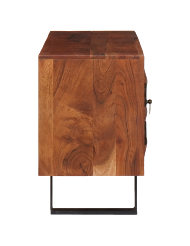 Mobile TV con lo scaffale marrone ambrato 112 x 30 x 48 cm