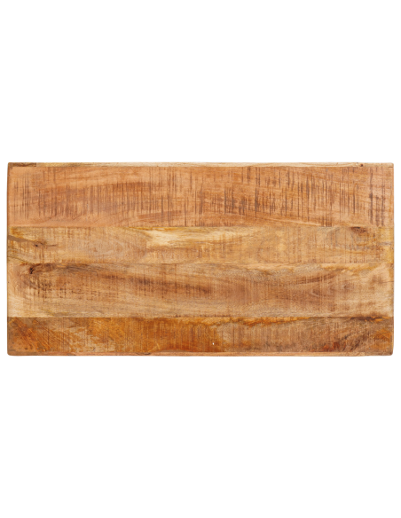 Tavolo da Trucco con specchio Marrone Legno di mango massello