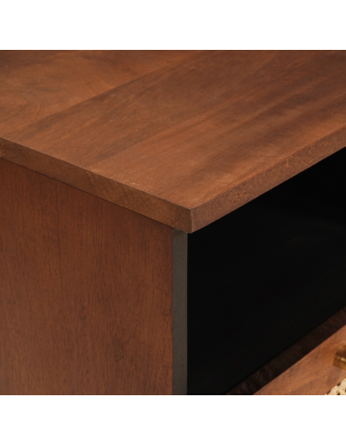 Mobile TV Marrone 70 x 33,5 x 46 cm Legno di mango massello