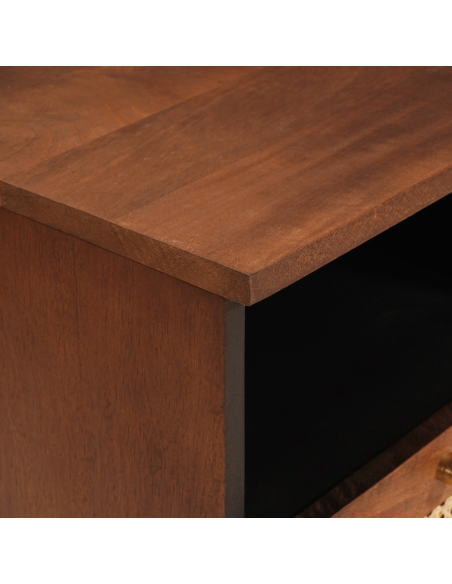 Mobile TV Marrone 70 x 33,5 x 46 cm Legno di mango massello